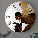 Angel 2 Metal Wall Clock - Luv That Art