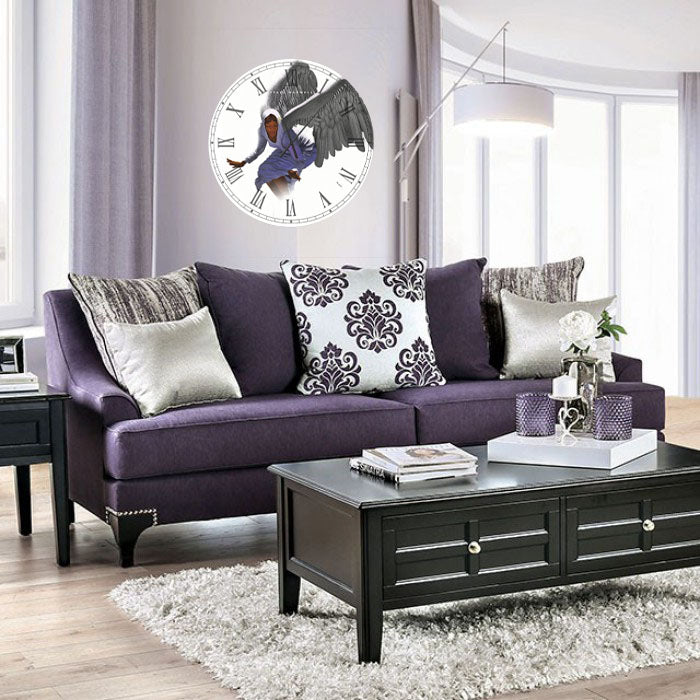 Angels Bow Before Him African American Wall Clock - Luv That Art 