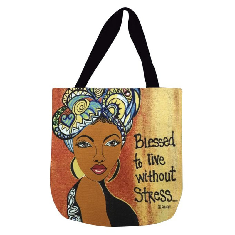 Gbaby Tote  - Blessed To live without stress - Luv That Art 