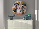 African American Brella Girls Metal Wall Clock - Luv That Art