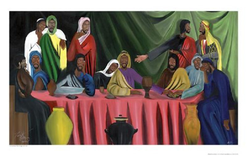 D.J. Ward - Open Edition print  Hand of Betrayal (Last Supper) - Luv That Art 