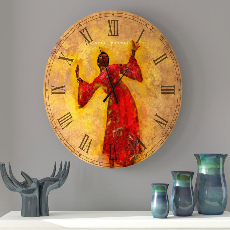 His Praises Metal Wall Clock - Luv That Art 