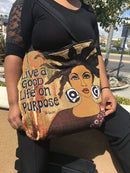 Live a good life on purpose tote bag - Luv That Art