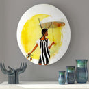 Brella Girls 4 Metal Wall Clock - Luv That Art