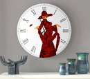 Love of Style (White) Metal Wall Clock - Luv That Art