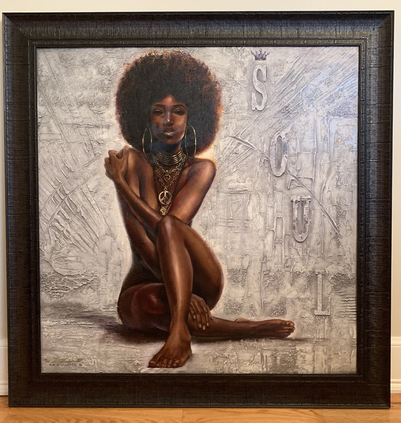 Wak - Kevin A. Williams - Love Peace and Soul ( framed ) - Luv That Art 