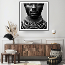 BLACK WOMAN & BLACK MAN ADORNED - ANON