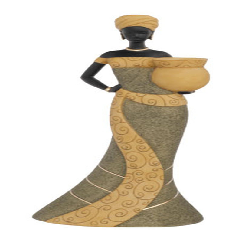 Taper Candlestick Woman2 in olive - Luv That Art 