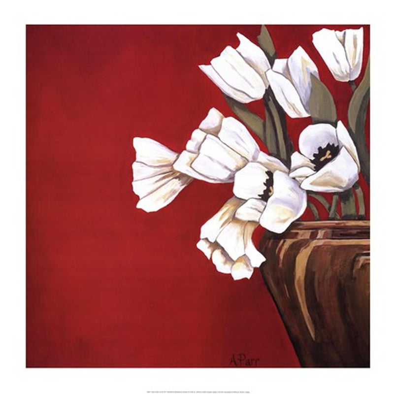 Ann Parr - Tulips on Red - Luv That Art 