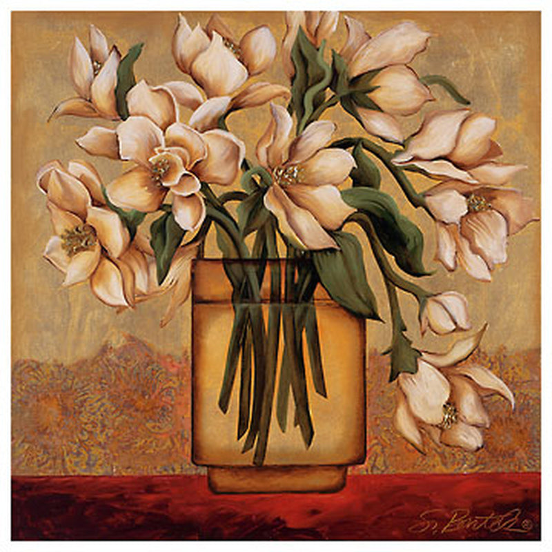 White Autumn Magnolias - Shelly Bartek - Luv That Art 