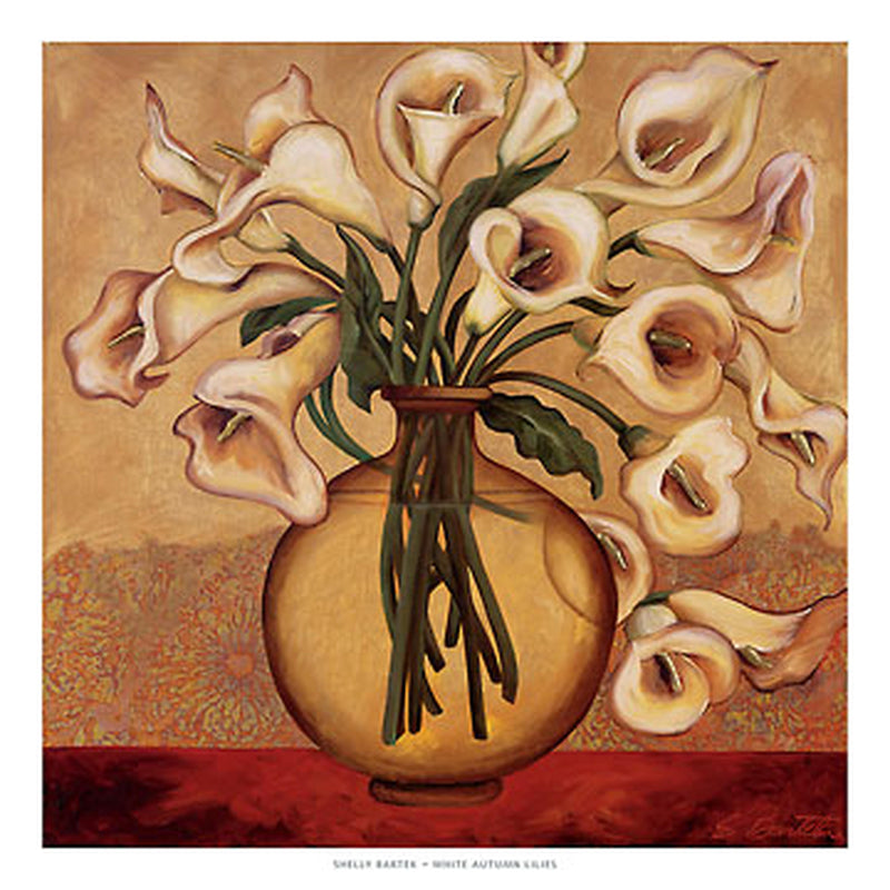 White Autumn Lilies - Shelly Bartek - Luv That Art 
