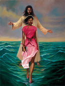 Stering Brown - He Walks With Me - Luv That Art 