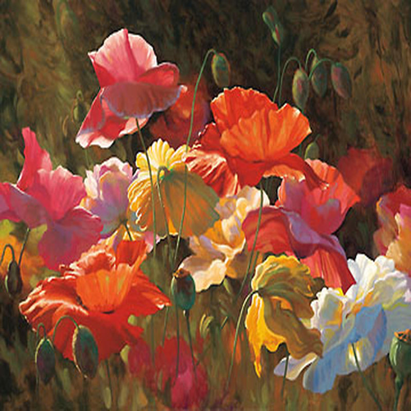 Poppies in Sunshine - Leon Roulette - Luv That Art 