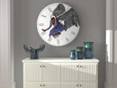 Angels Bow Before Him African American Wall Clock - Luv That Art 