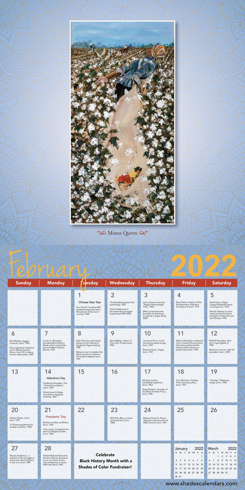 The Art of Annie Lee 2022 African American Wall Calendar - Luv That Art 