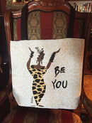 Be You - African American Tote Bag - Luv That Art 