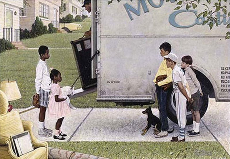 Norman Rockwell - Moving In - Luv That Art 