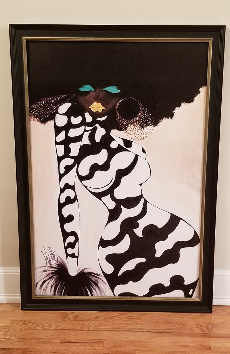 Black Vogue - Yvette Crocker - Framed - Luv That Art 