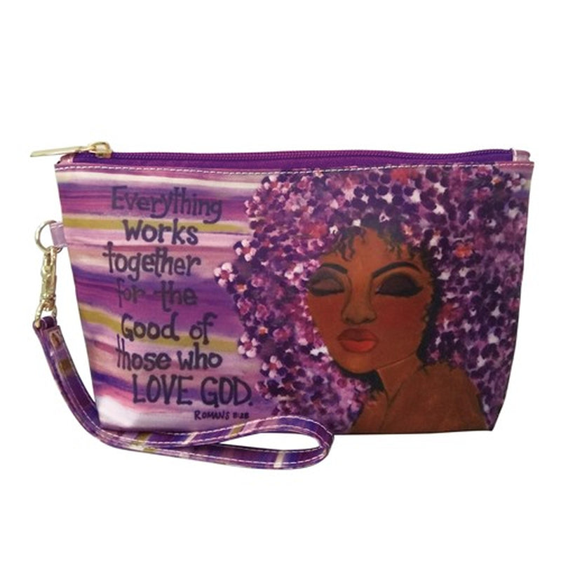 Everything Works Together cosmetic pouch - bag - Luv That Art 