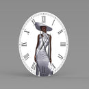 High Fashion Ebony Wall  Clock - Luv That Art 