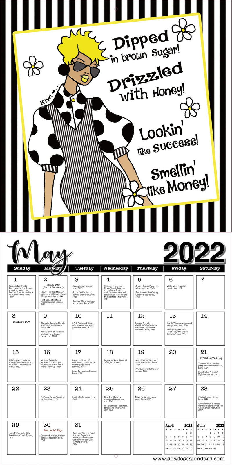 2022 Be Your Own InspHERation  Calendar - Kiwi Mcdowell - Luv That Art 