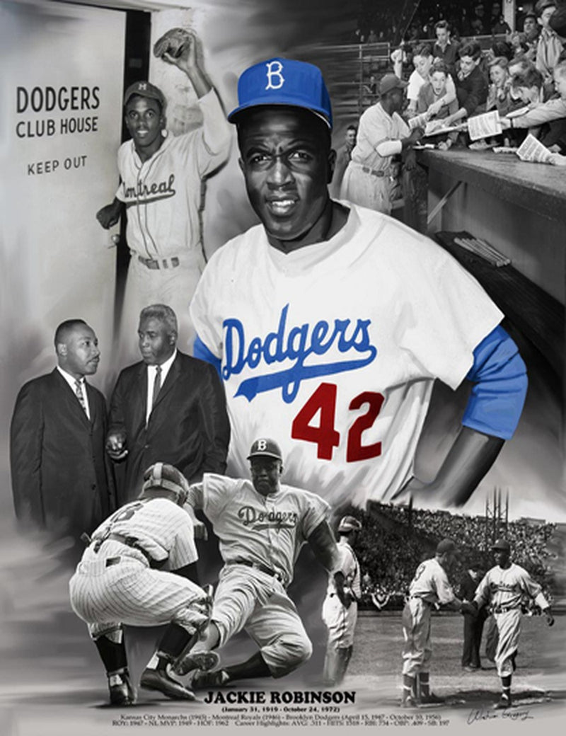 Wishum Gregory - Open Edition Jackie Robinson - Luv That Art 