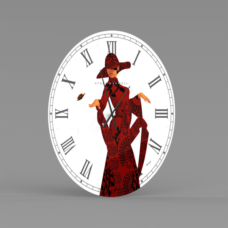 Love of Style (White) Metal Wall Clock - Luv That Art 
