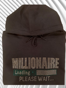 Millionaire Loading Rhinestone Hoodie - Luv That Art 