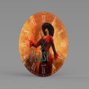 Faith Praise - African American Metal wall clock - Luv That Art 