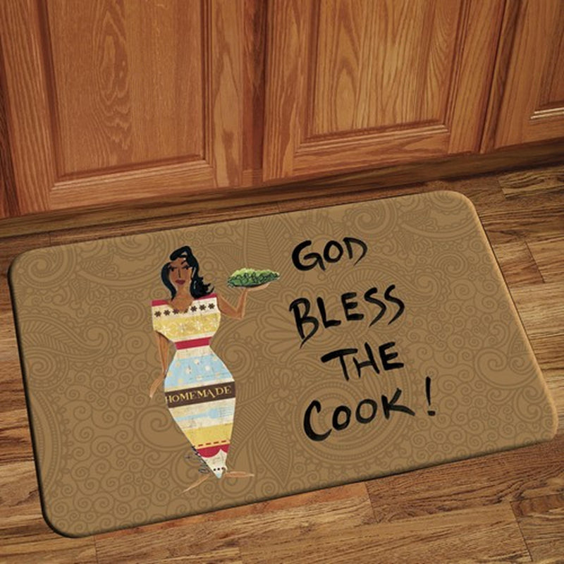God Bless The Cook - Floor Mat - Luv That Art 