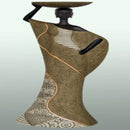 Tribal Woman in Olive candleholder  (arm up) - Luv That Art 