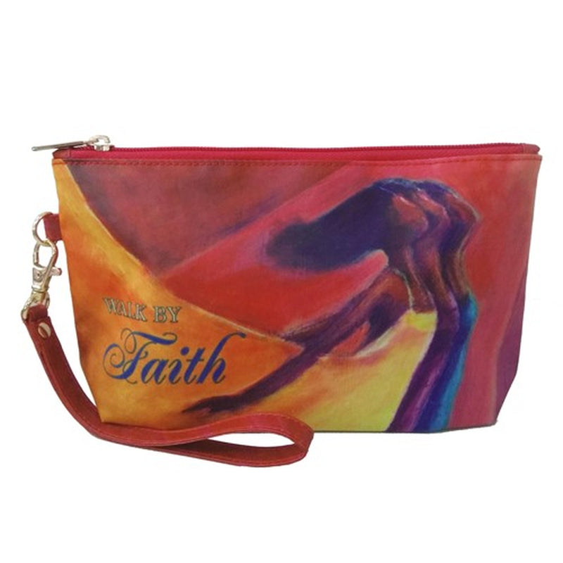 Walk by faith Cosmetic pouch - bag - Luv That Art 